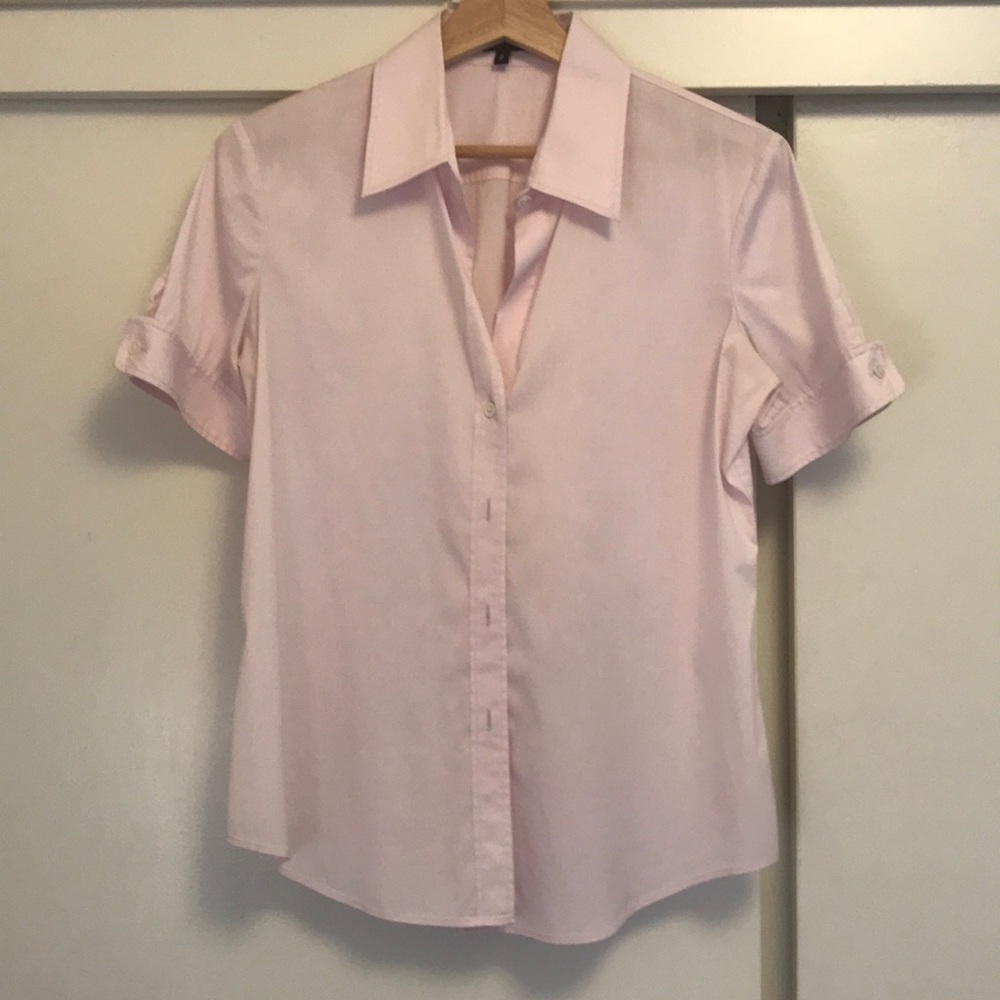 Theory- Blush Pink Button Down Blouse